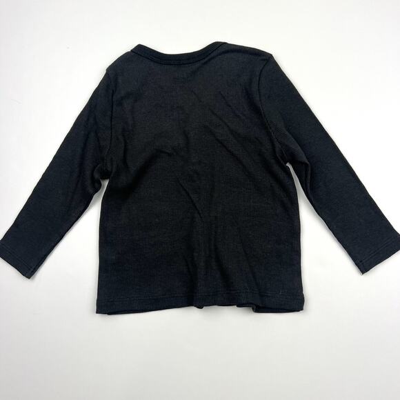 Rags Black Ribbed Cardigan - Picture 4 of 5